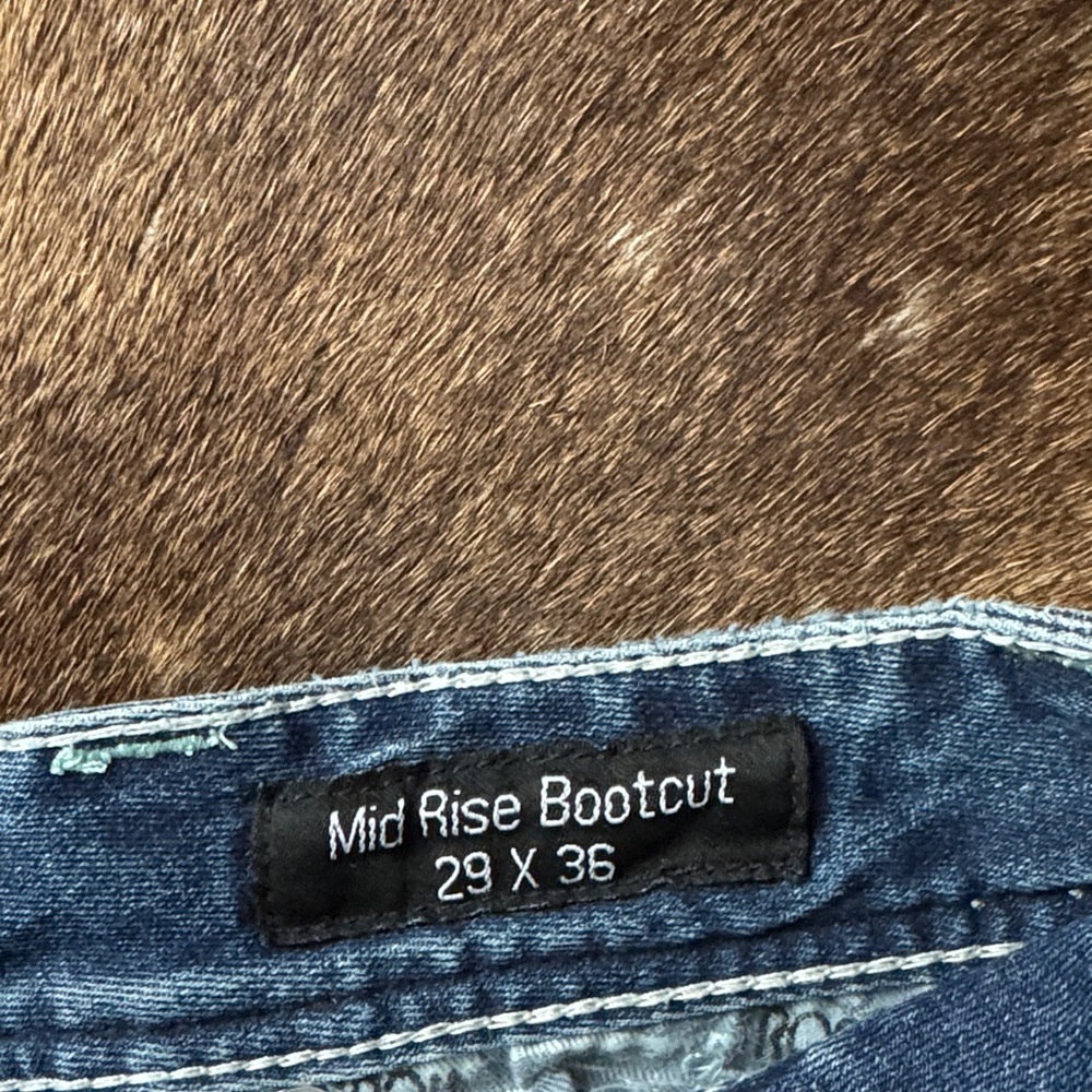 Rock & Roll Cowgirl Blue Boot Cut Jeans 29 x 36 - Picture 6 of 6